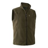 deerhunter eagle fleece vest tarmac green forside