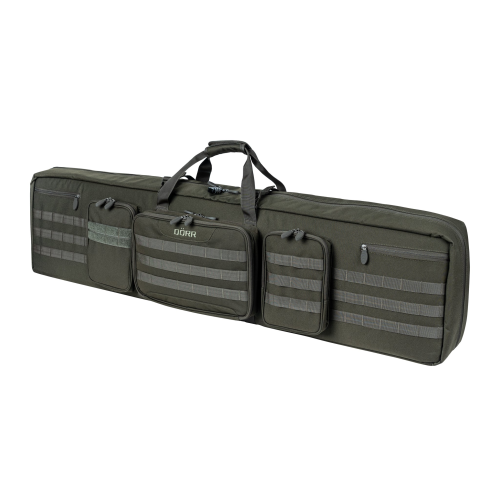 DÖRR ProTac dobbelt geværstaske 129 cm – jacquard oliven (MOLLE, låsbar)