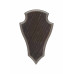 EUROHUNT trofæplade i eg – model 2 – 19 × 12 cm – mørk