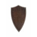 EUROHUNT trofæplade i eg – model 5 – 20 × 12 cm – mørk