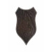 EUROHUNT trofæplade i eg – model 7 – 22 × 13 cm – mørk