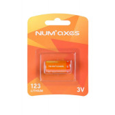 Pakke med 1x CR123 A lithium 3 V batteri..