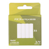 Æske med 4 18650 3.7V - 1200 mAh Li-ion..