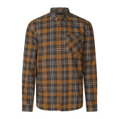 Seeland Glen Flannel Skjorte – Dark Brown/Camel Check