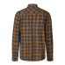Seeland Glen Flannel Skjorte – Dark Brown/Camel Check
