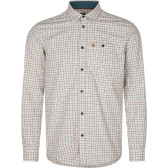 Seeland Oxford Skydeskjorte – Grape Leaf/Terracotta Check