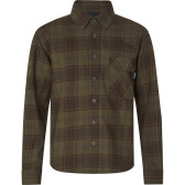 Seeland Glen Junior Flannel Skjorte – Pine Green/Dark Navy Check