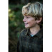Seeland Glen Junior Flannel Skjorte – Pine Green/Dark Navy Check