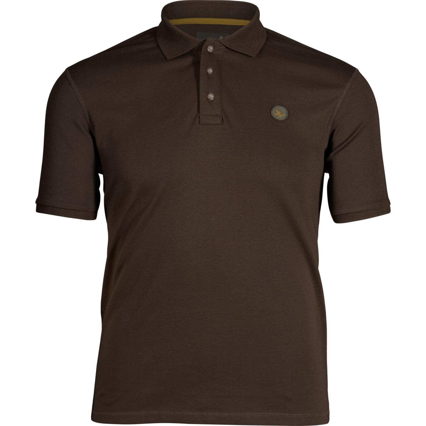 Skeet Polo t-shirt - Classic brown thumbnail