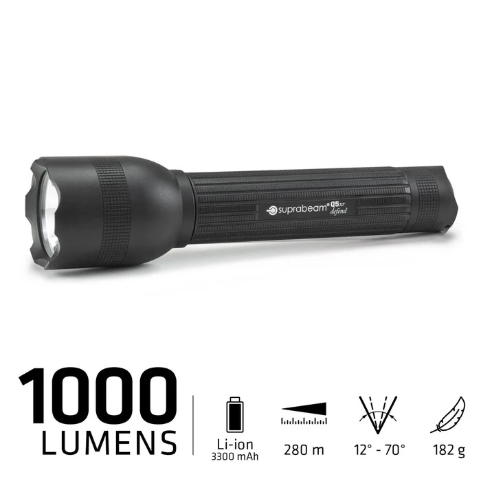 Suprabeam Q5xr Defend 1000lumen Genopladelig Kraftpakke